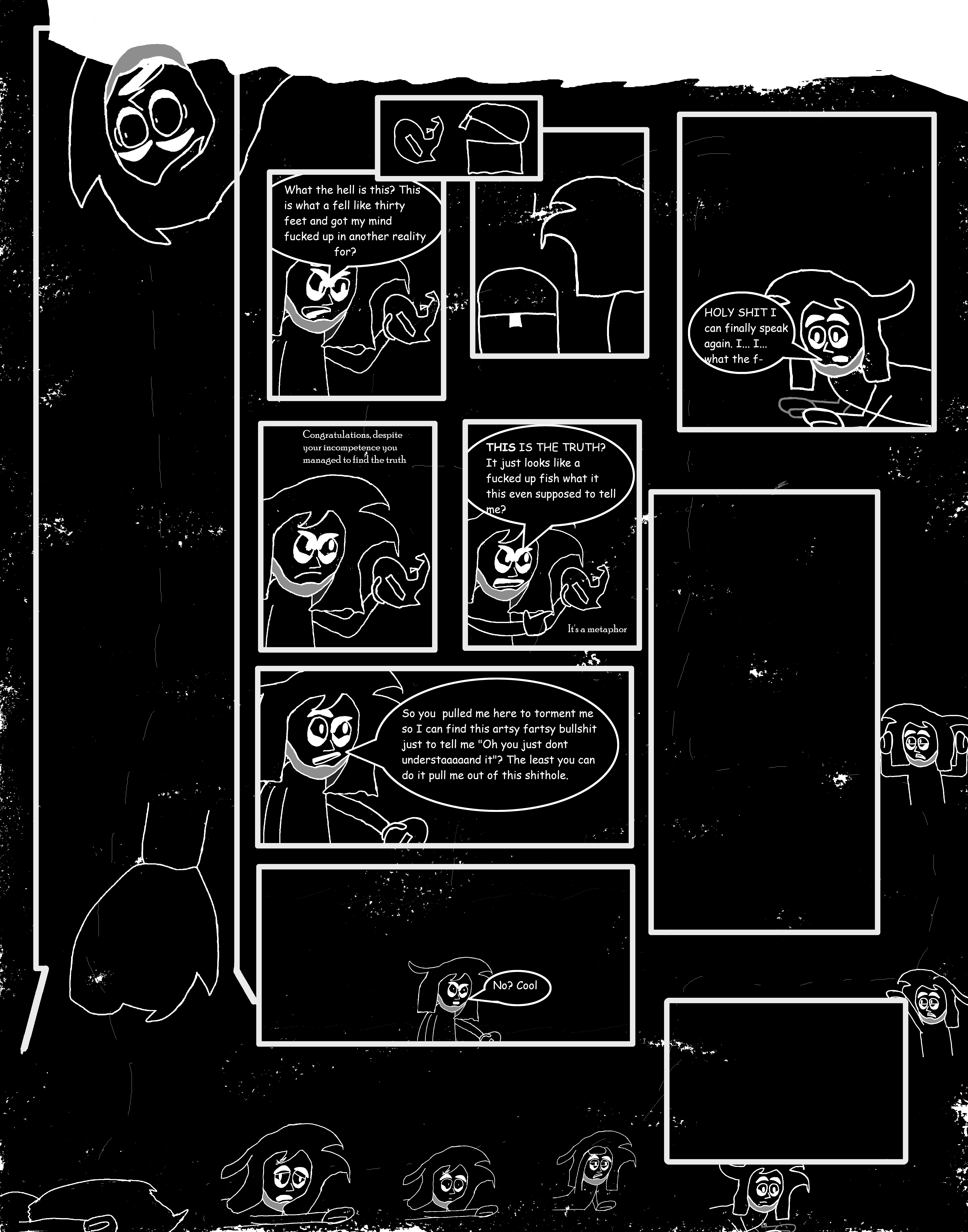 The second page of the Brush with the void comic